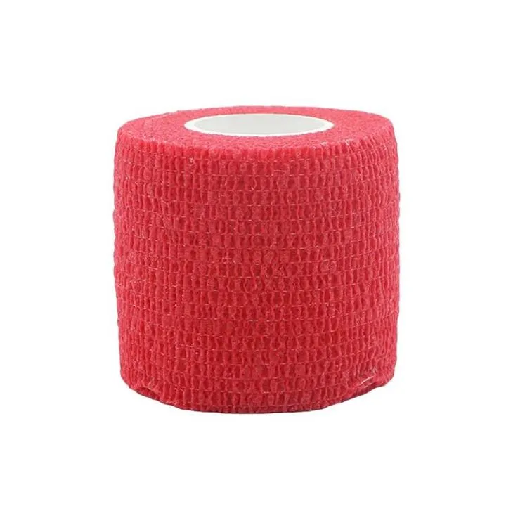 12 Rolls Red Football Sock Elastic Bandage Self Adhesive Bandage