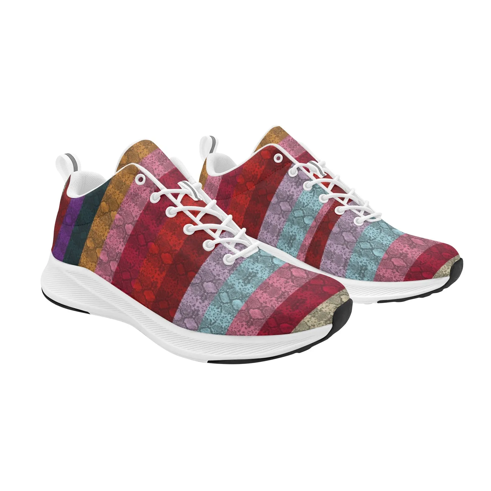 2 multicolored snakeskin2 Women's Alpha Running Shoes (Model 10093)