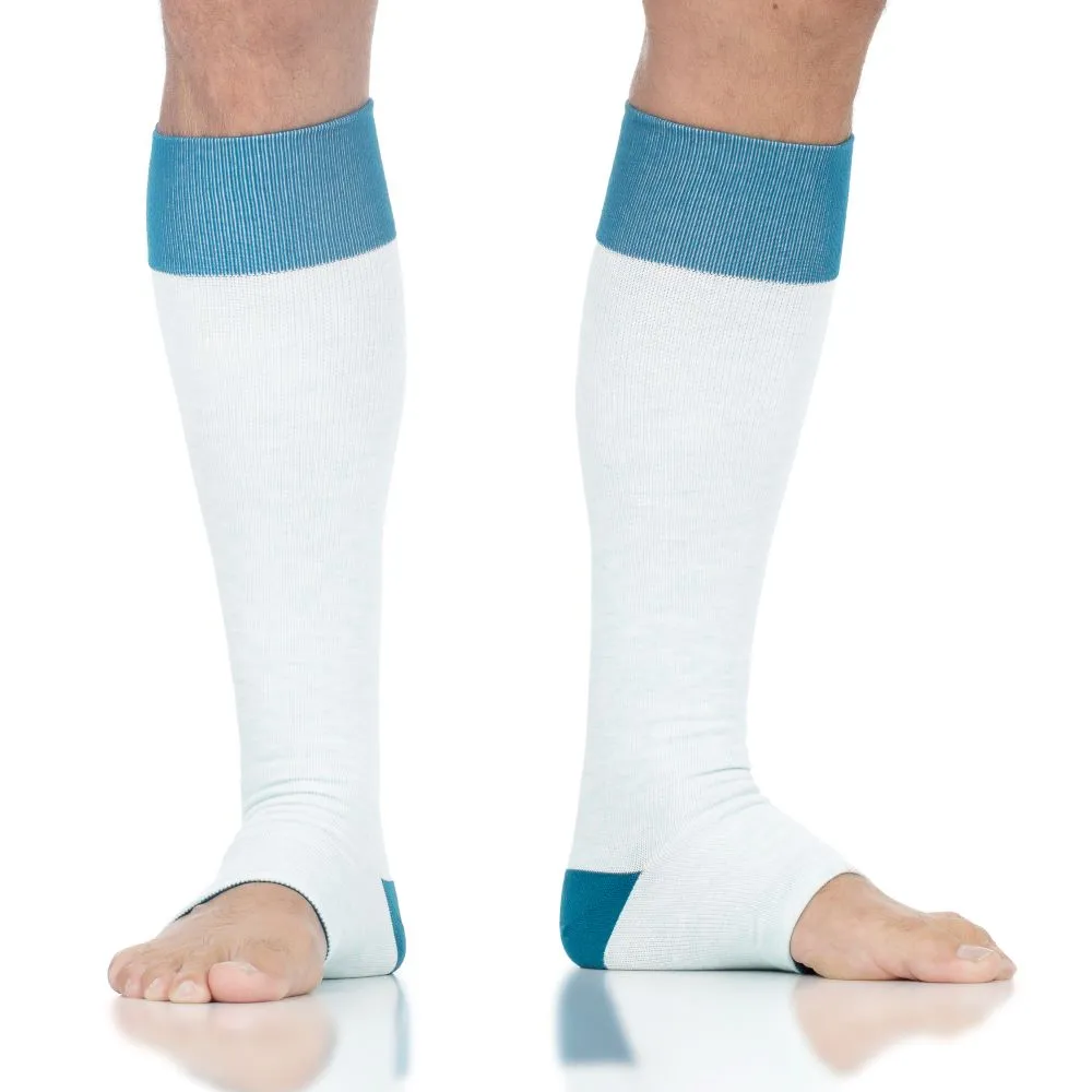 20-30 mmHg: Heathered Collection (Open Toe Sock - Cotton)