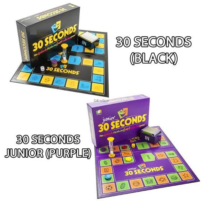 30 Seconds Junior Board Game for Kids - Purple