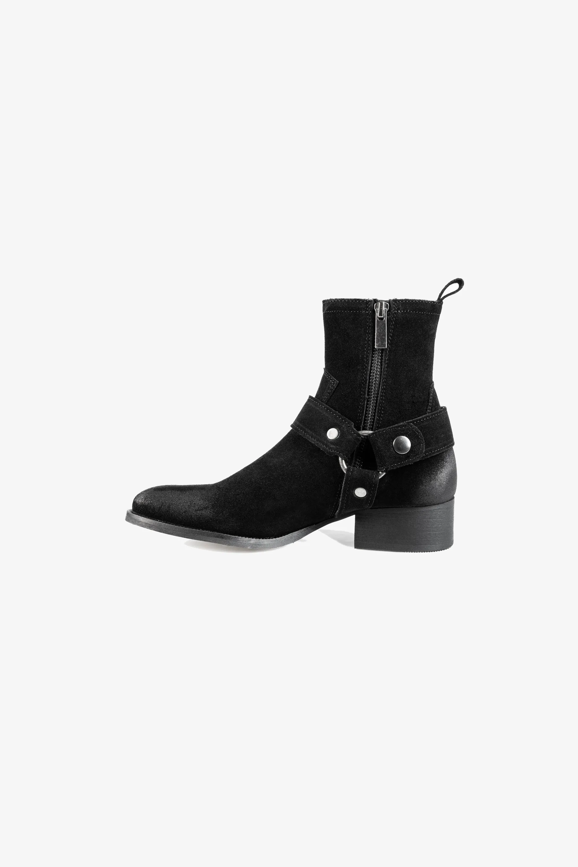 Adler Harness Boot | Relic Black Suede