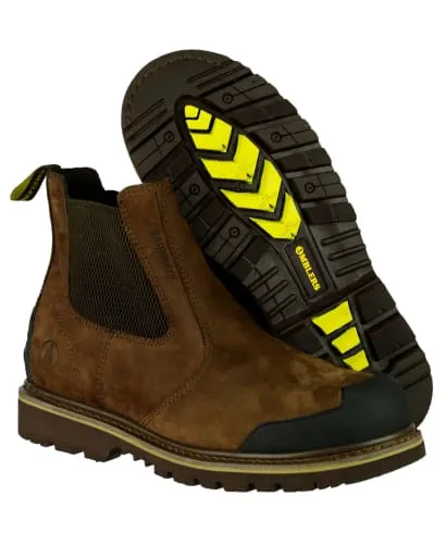 Amblers Waterproof Chelsea Dealer Safety Work Boot Scuff Cap Steel Toe FS225 (S3-SRA)