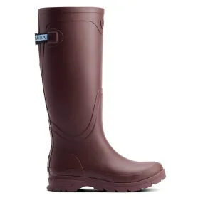 Ariat Womens Kelmarsh Rubber Wellington Boot Maroon