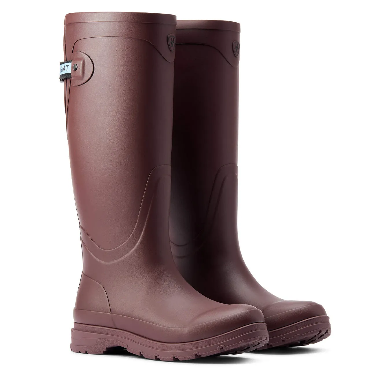 Ariat Womens Kelmarsh Rubber Wellington Boot Maroon