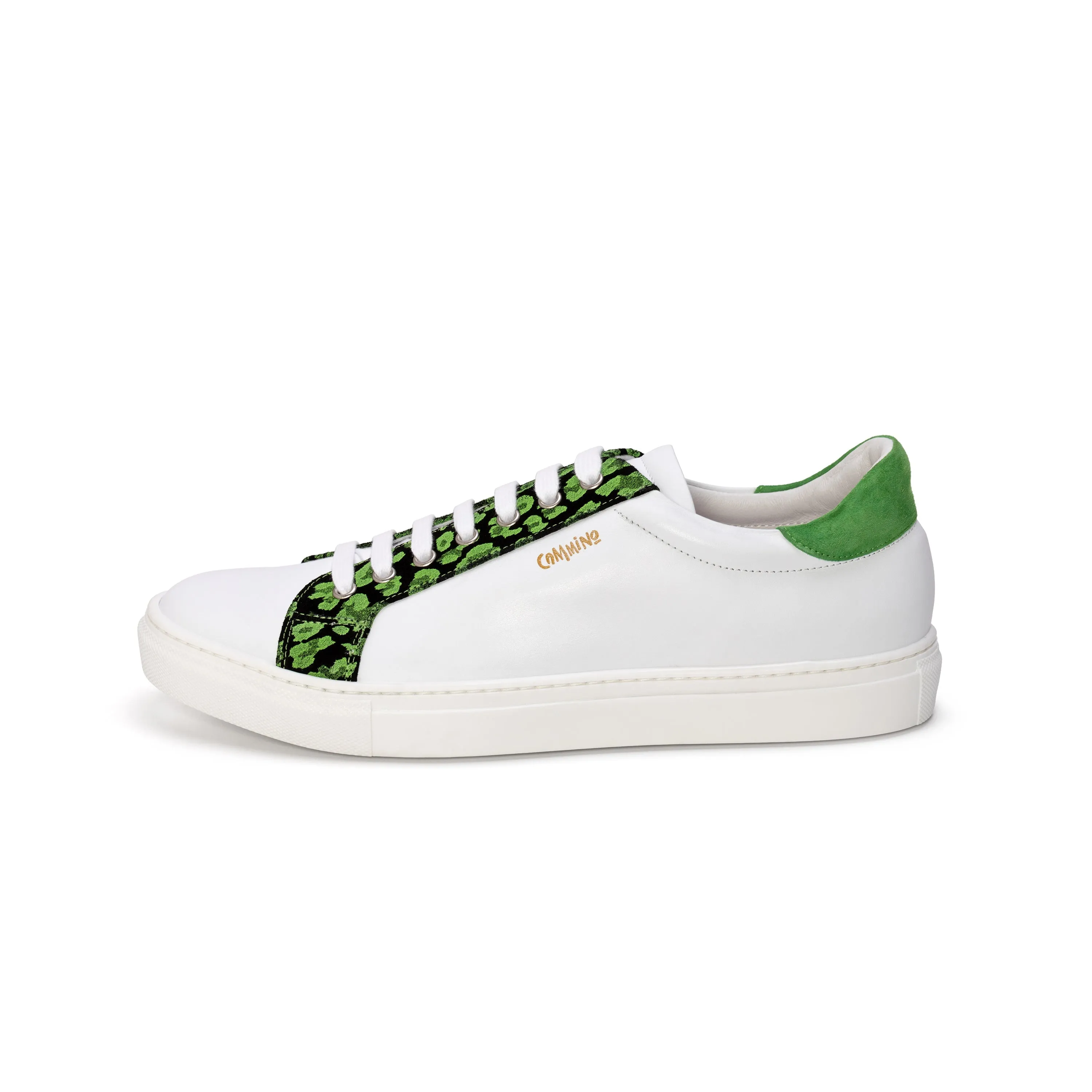 Avonde - white and lime sneaker