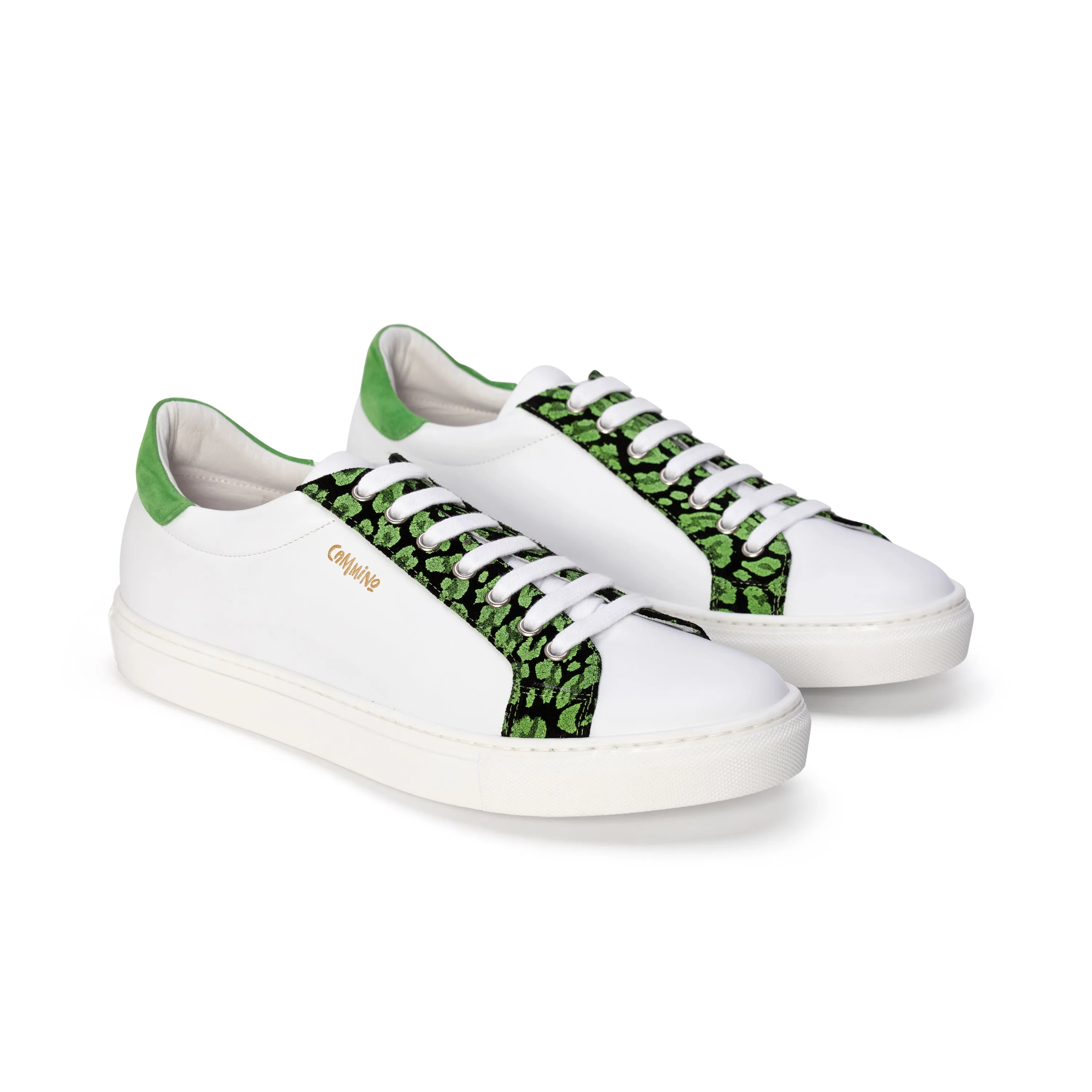 Avonde - white and lime sneaker