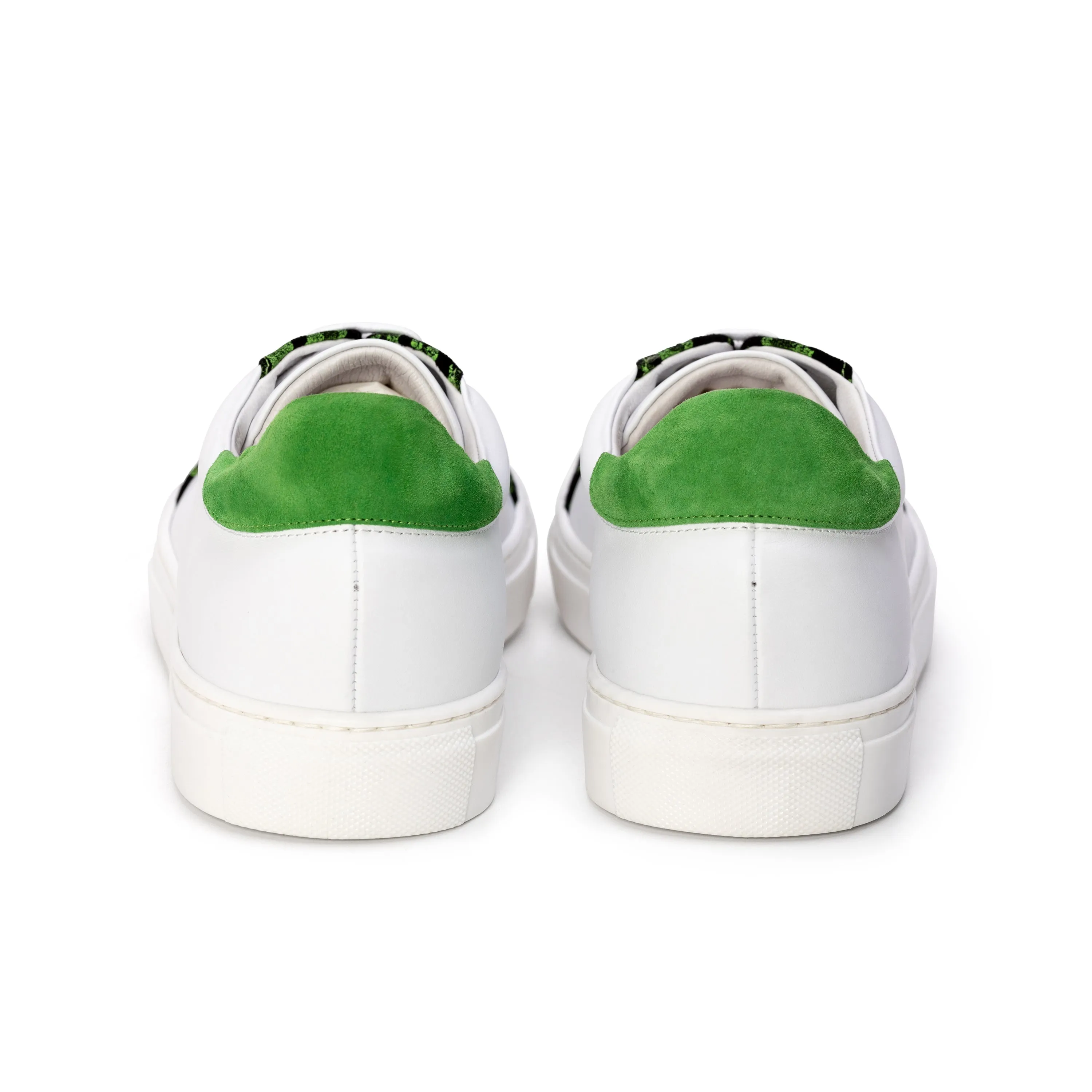 Avonde - white and lime sneaker