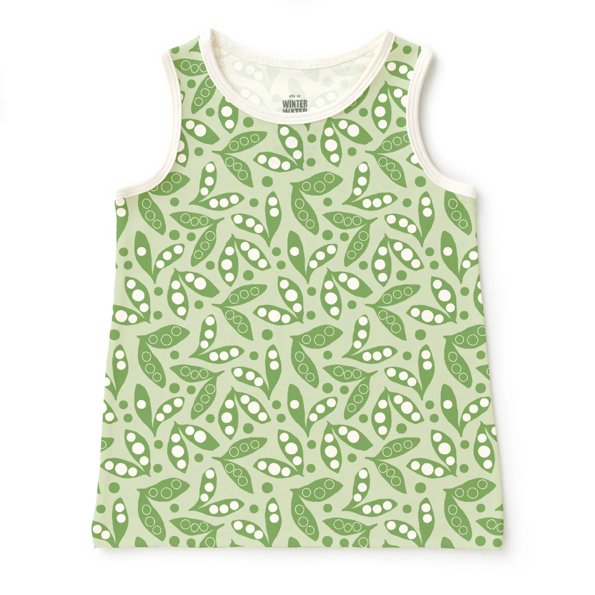 Baby Tank Top - Snow Peas Green