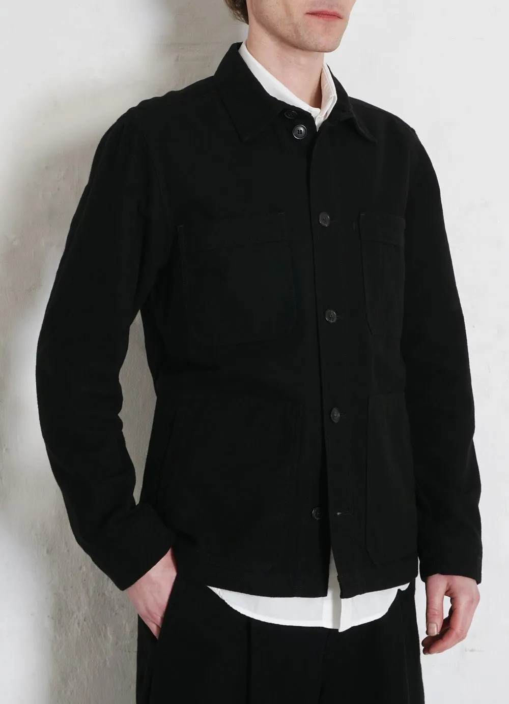 BERTRAM | Refined Work Jacket | Black