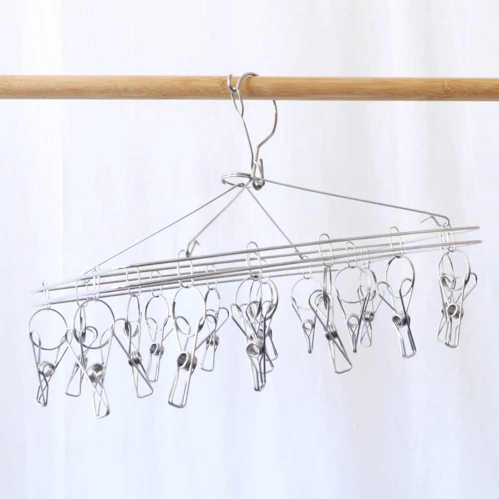 Biome Stainless Steel Sock Hanger 316S Grade with 17 Pegs