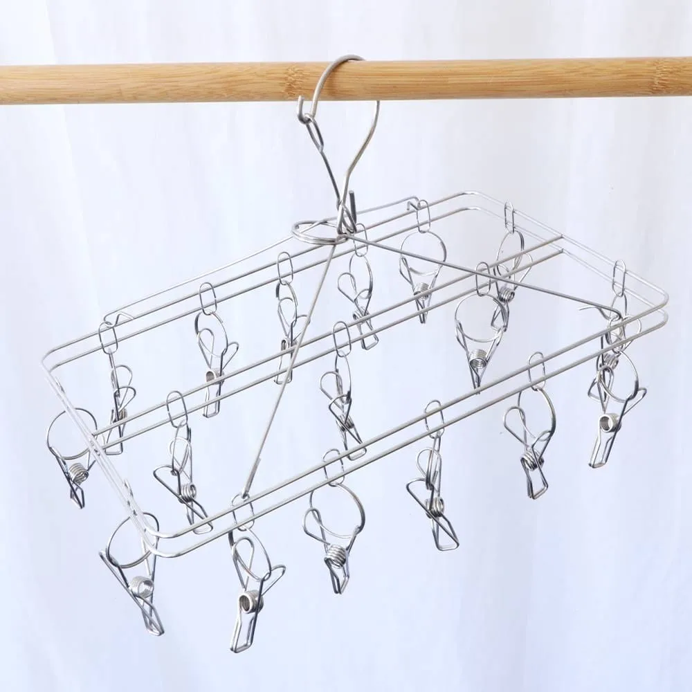 Biome Stainless Steel Sock Hanger 316S Grade with 17 Pegs