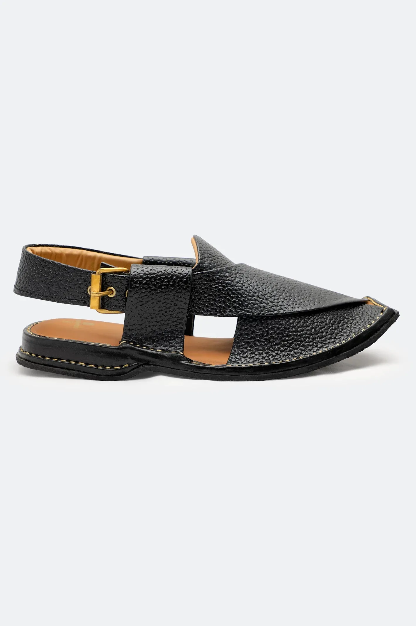 Black Casual Peshawari Sandal