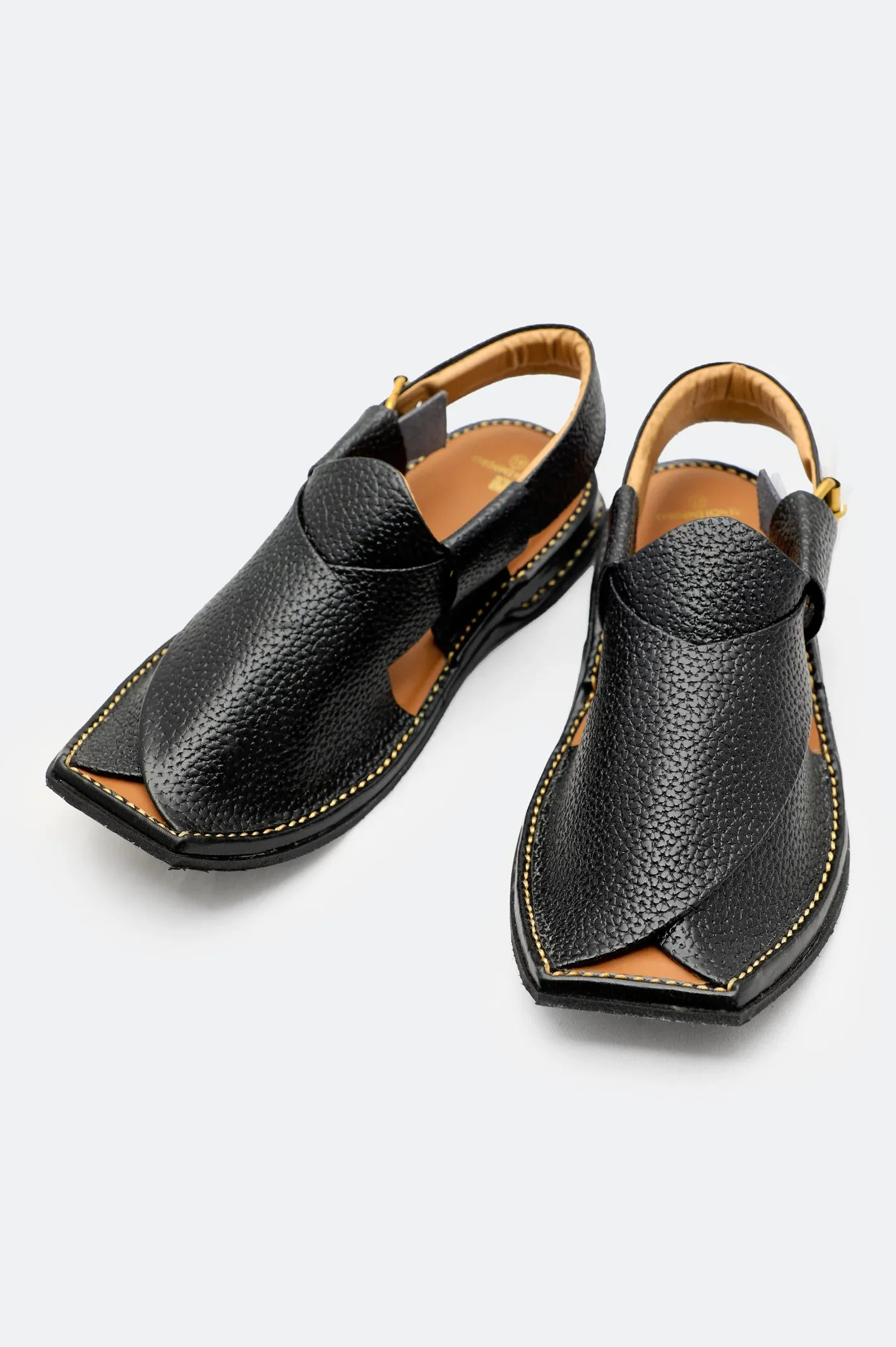 Black Casual Peshawari Sandal