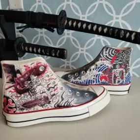 Black Clover & Castle in the Sky Custom Shoes Art