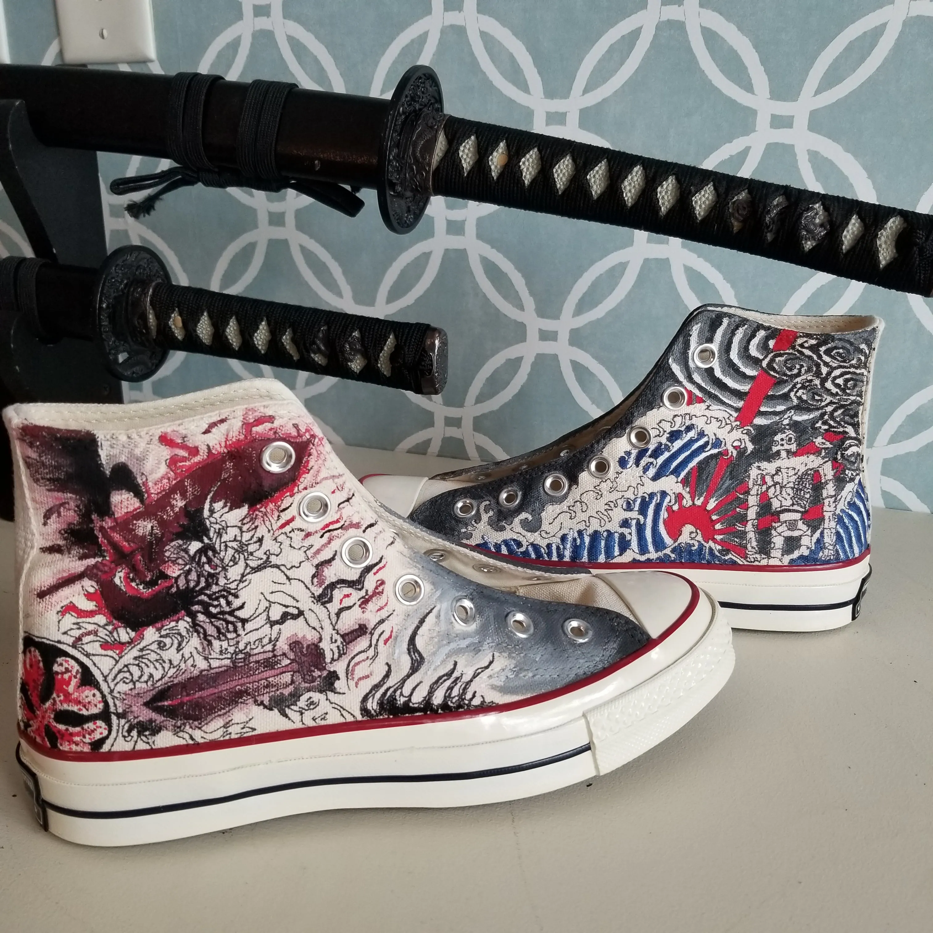 Black Clover & Castle in the Sky Custom Shoes Art