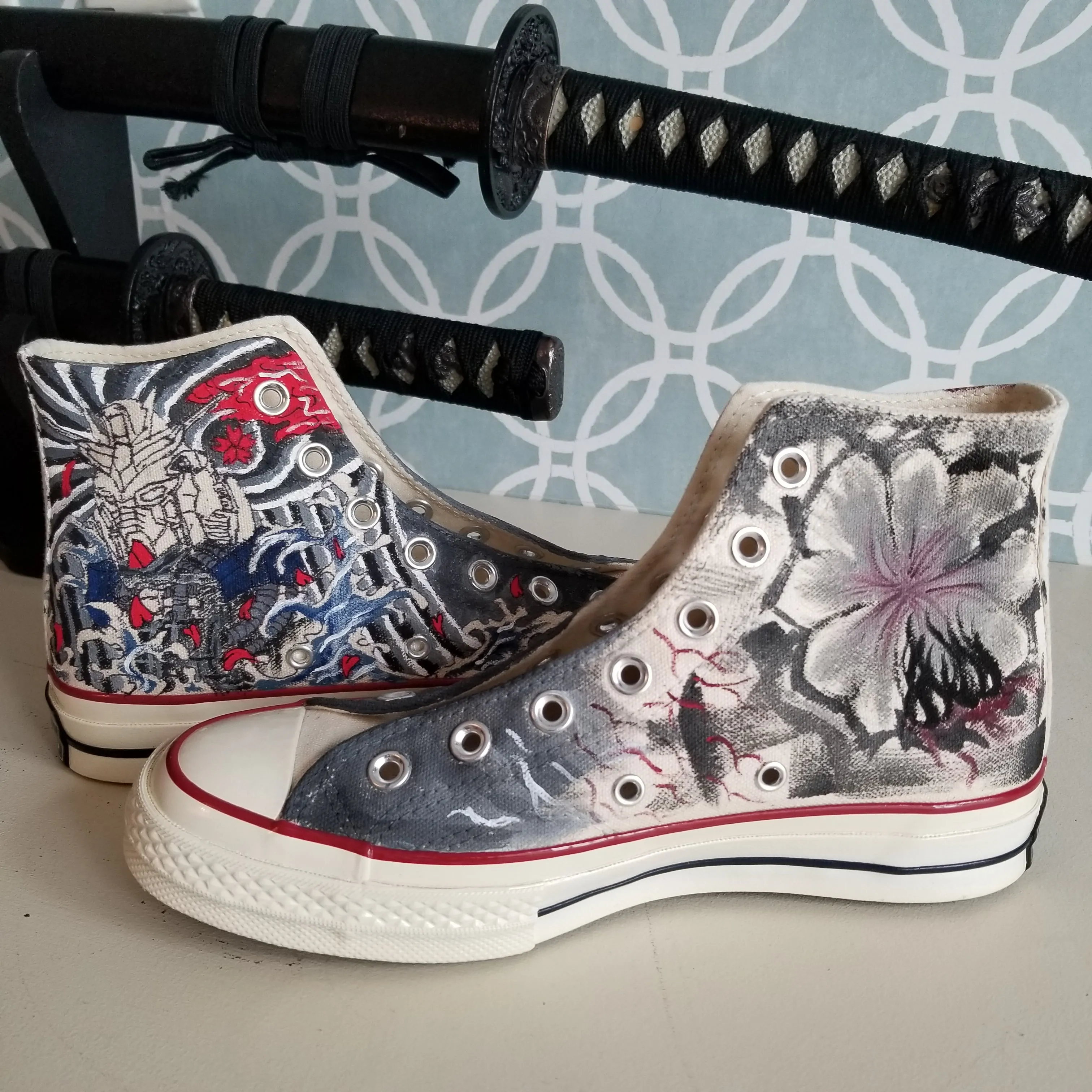 Black Clover & Castle in the Sky Custom Shoes Art