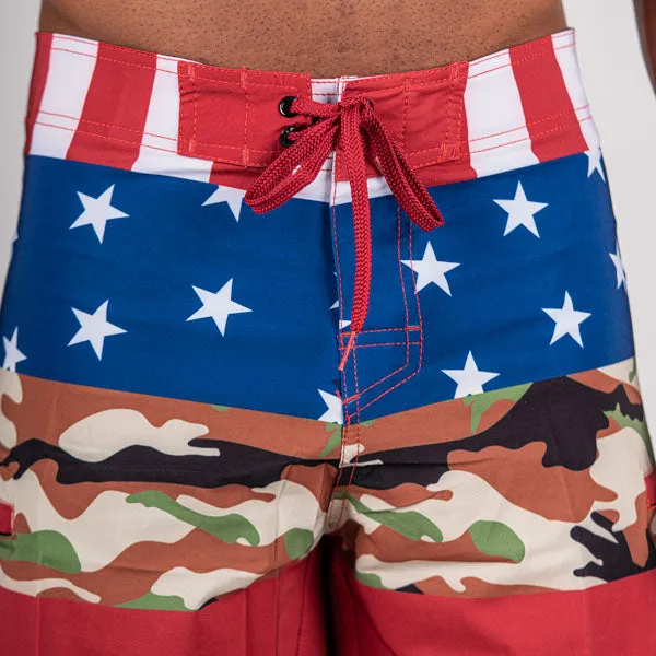 Board Shorts | Patriot | Black SA Shield