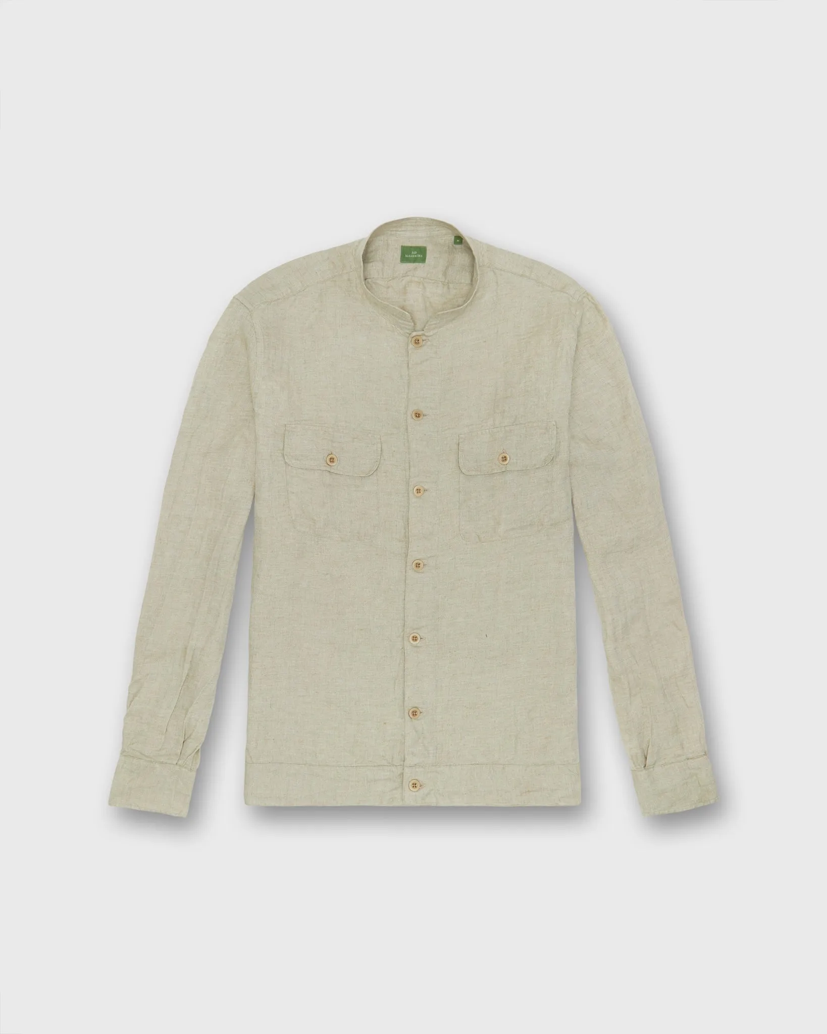 Bruce Work Shirt in Wheat Linen