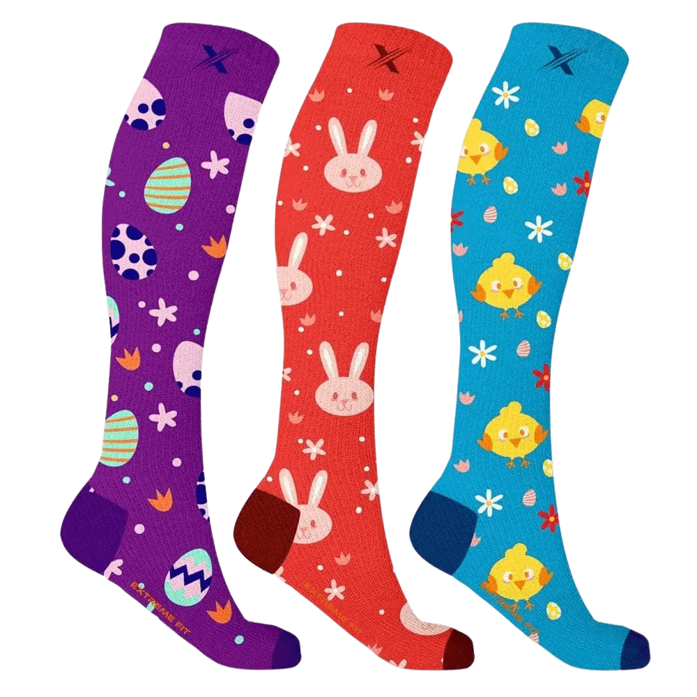 Bunny & Chicks Knee-High Socks (3-Pairs)