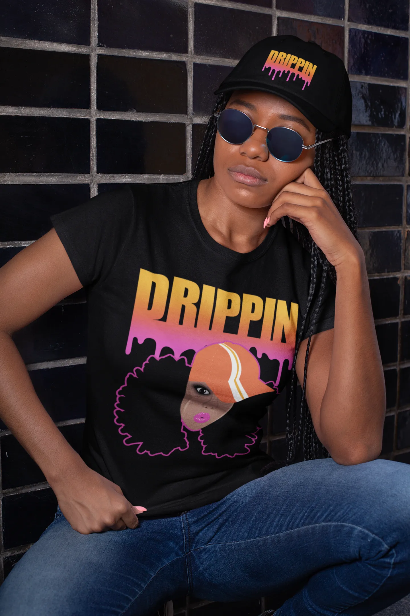 CapGirl Drippin Sneaker Tee