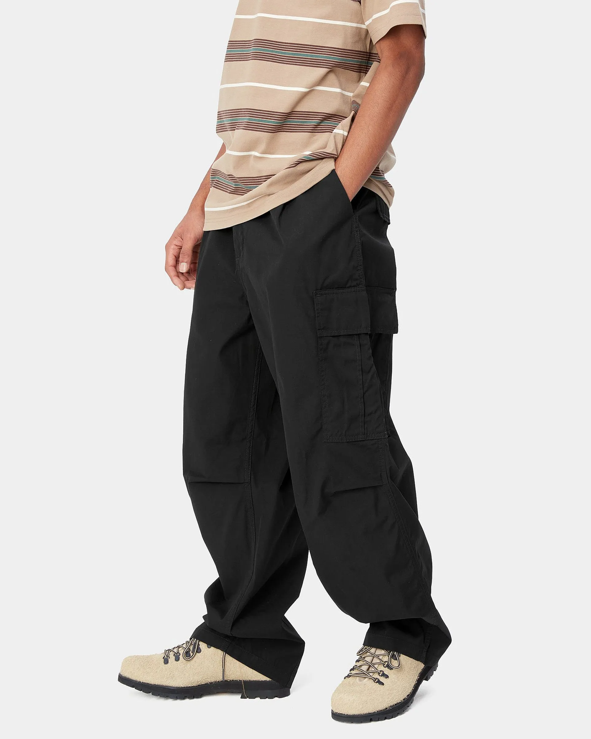 Carhartt WIP Cole Cargo Pant - Black Rinsed