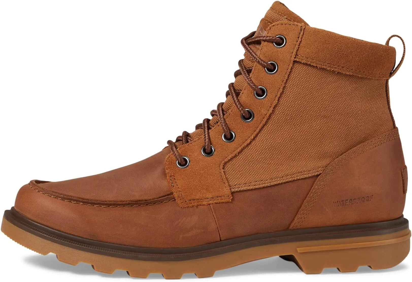 Carson Moc Waterproof SOREL Lace-up Boots, Velvet Tan/Gum 2