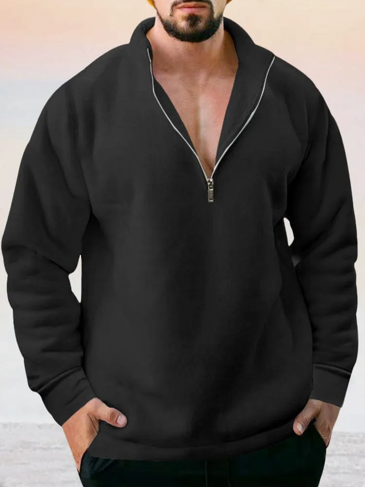 Casual Fleece Pullover Sweatshirt