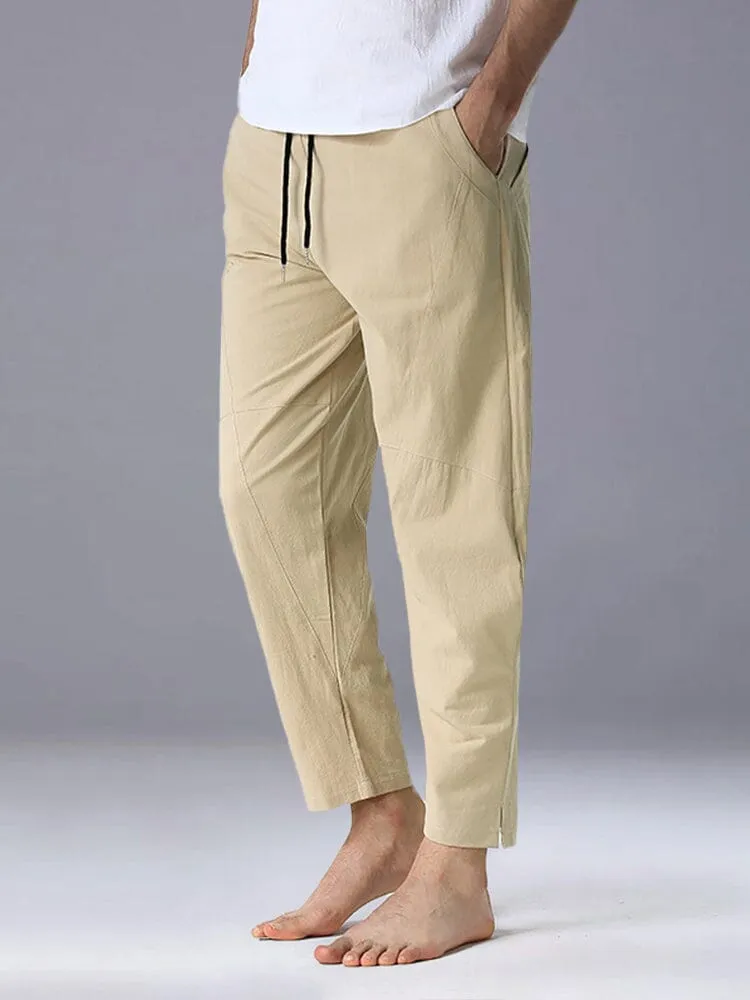 Casual Loose Fit Linen Pants