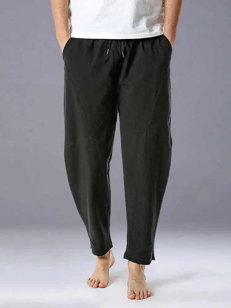 Casual Loose Fit Linen Pants