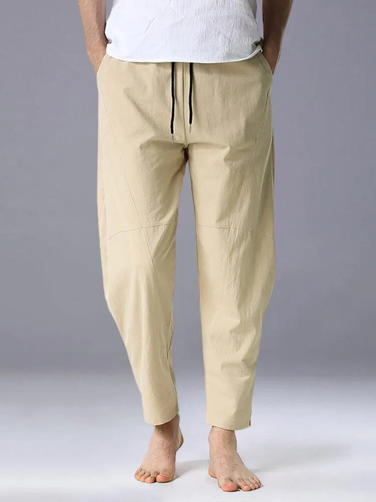 Casual Loose Fit Linen Pants