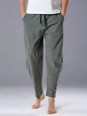 Casual Loose Fit Linen Pants