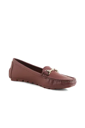 Casual Moccasin I60083-Maroon