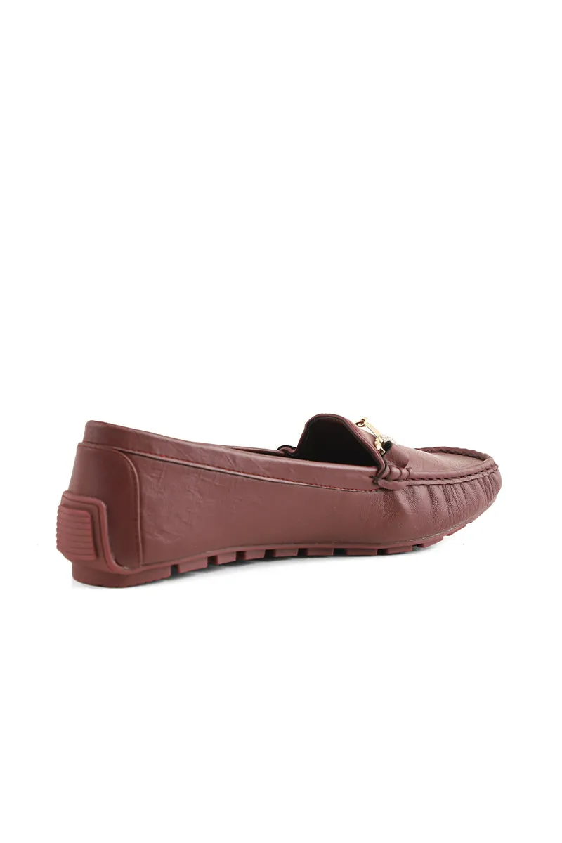 Casual Moccasin I60083-Maroon