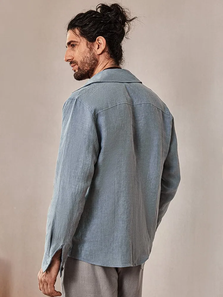 Casual Nature 100% Linen Shirt