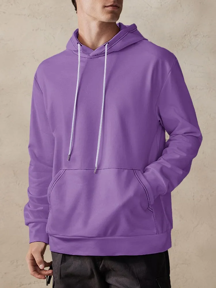 Casual Simple Pullover Hoodie