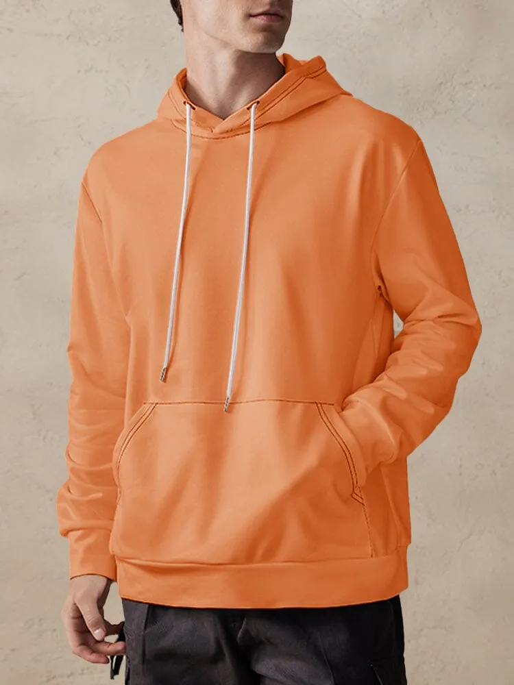 Casual Simple Pullover Hoodie