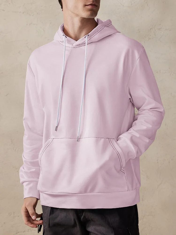 Casual Simple Pullover Hoodie