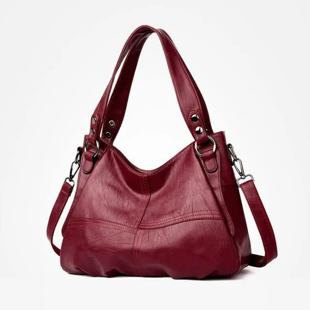 Casual Tote Bag - Faux Leather