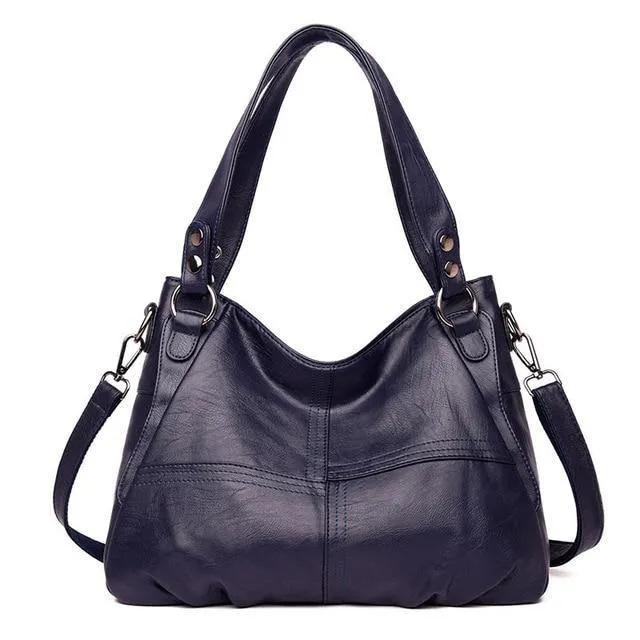 Casual Tote Bag - Faux Leather