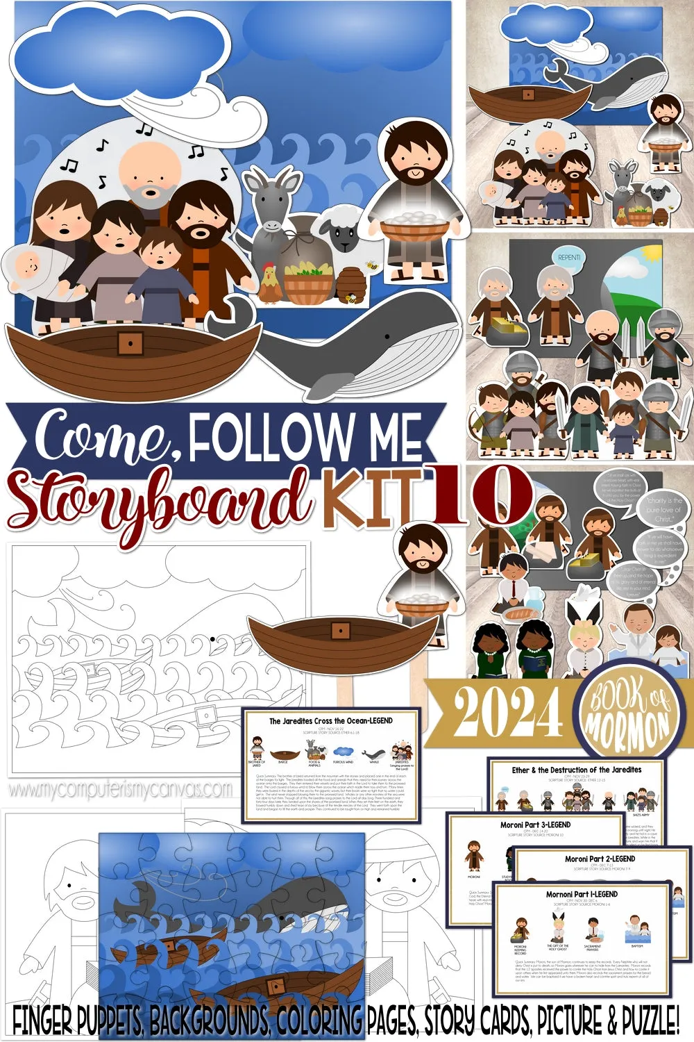 CFM BOOK of MORMON Story Board {KIT 10} Printable