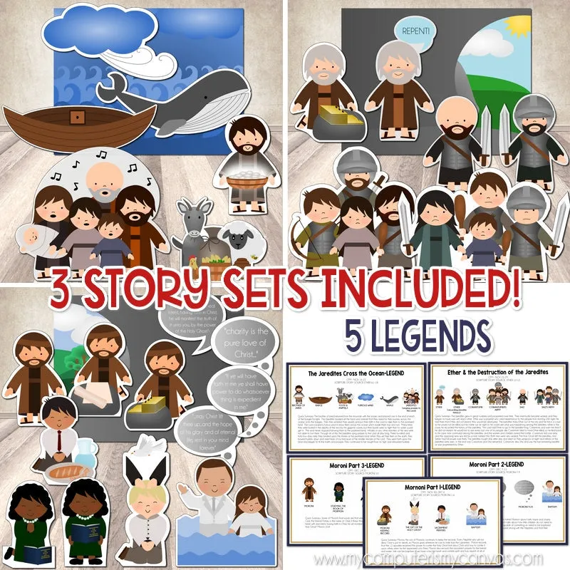 CFM BOOK of MORMON Story Board {KIT 10} Printable