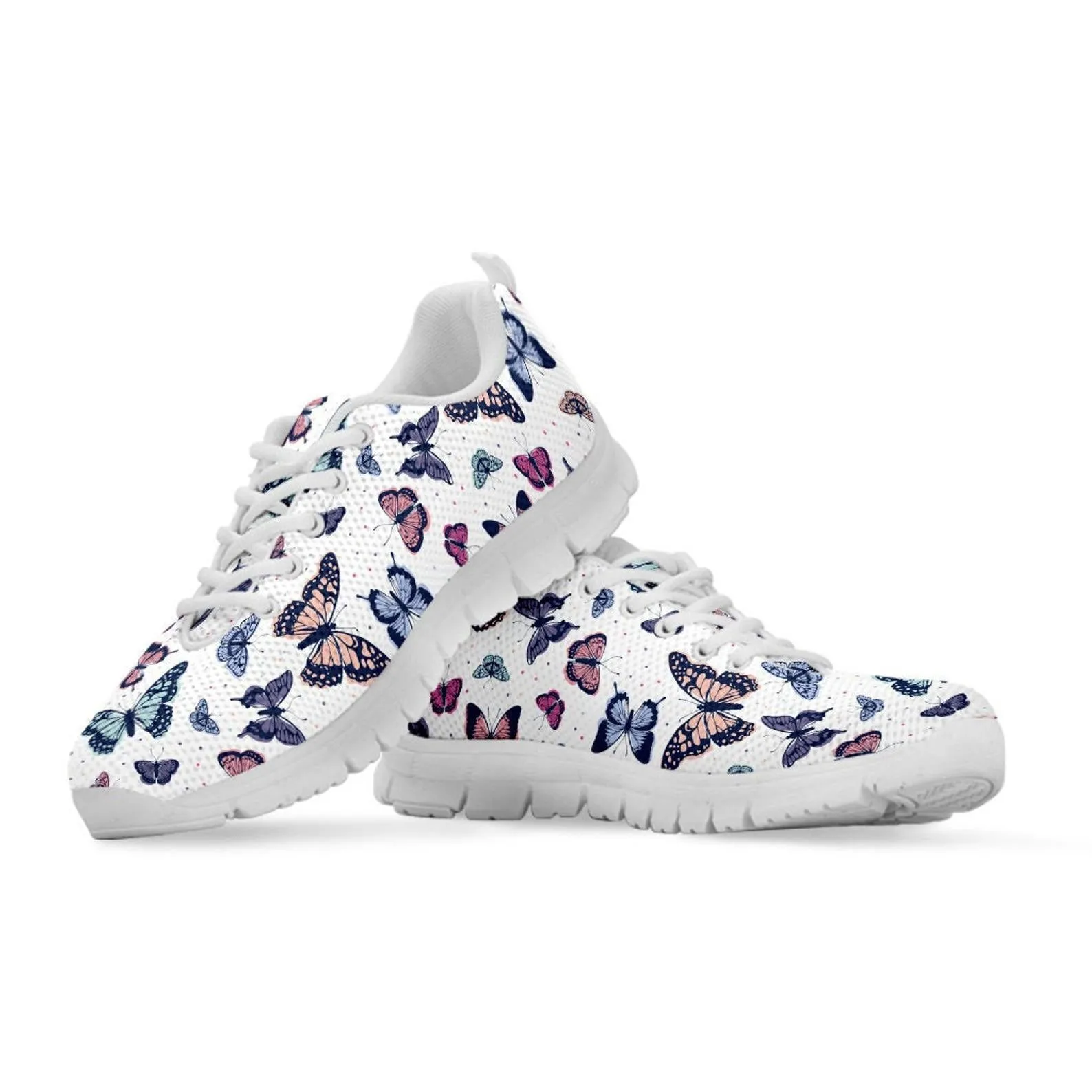 Cool Butterfly Shoes Butterfly Printed Sneakers Butterfly Running Shoes Butterfly Lover Gifts Clothing for Womens Mens Kids Adults