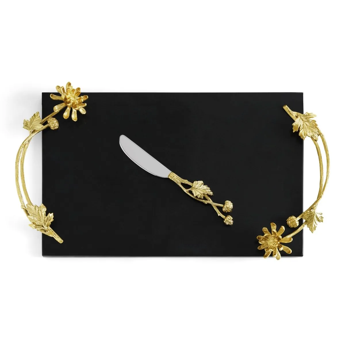 Dahlia Cheese Board with Knife