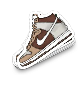 Dunk High "Light Chocolate" Sneaker Sticker