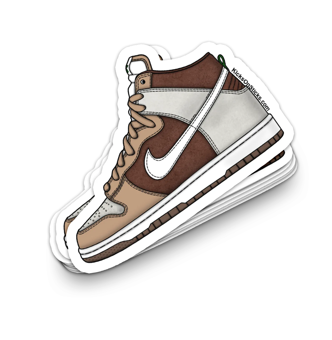 Dunk High "Light Chocolate" Sneaker Sticker