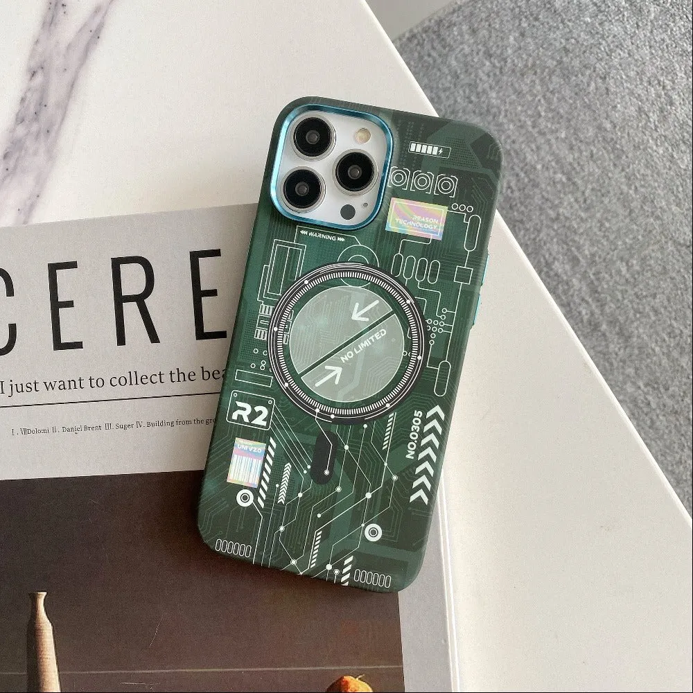 Electric Circuit Board Case - iPhone