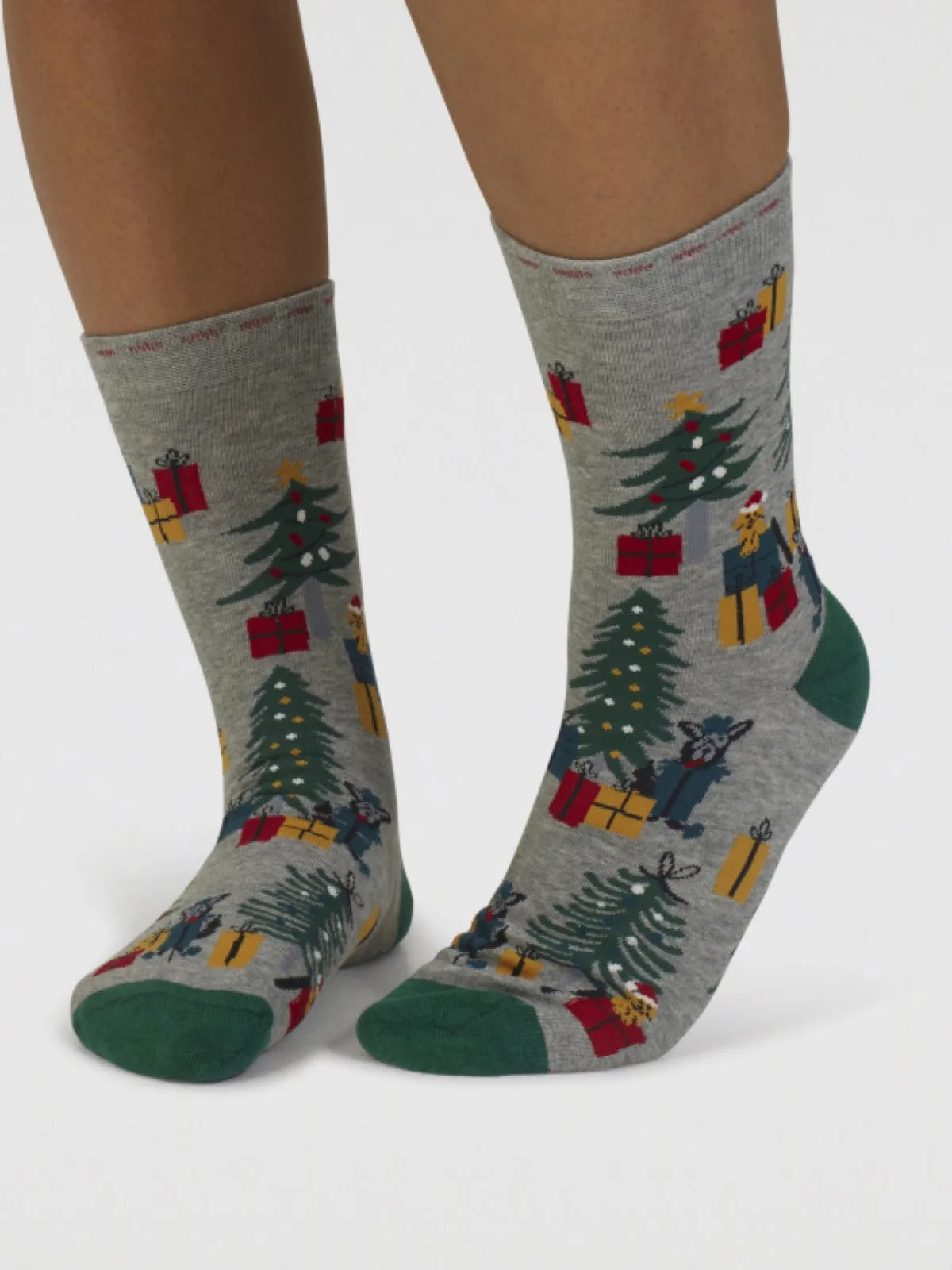 Eleodora Christmas Organic Cotton 4 Pack Sock Box - Multi