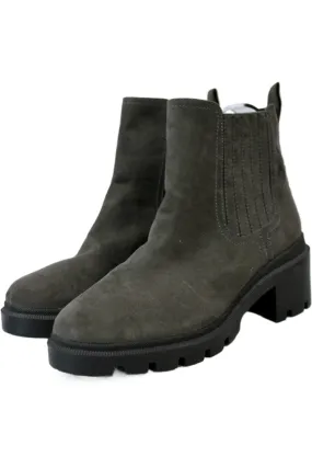 Faux Suede Chelsea Boots