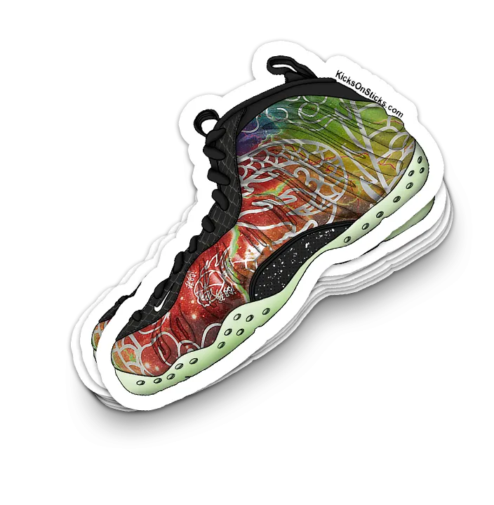 Foamposite "Beijing" Sneaker Sticker