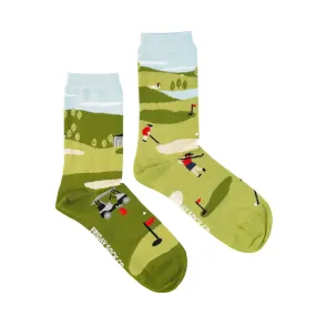 Friday Sock Co. Women's Golf Scene Purposely Mismatched Socks